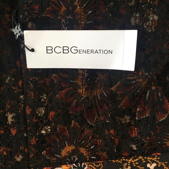 BCBGENERATION tiered mock neck dress - Picture 7 of 7